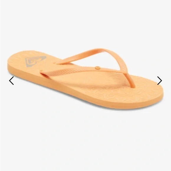EUC  WOMENS ROXY ORANGE SIZE 7 FLIP FLOPS SANDALS​​​​​​​ - Picture 2 of 6